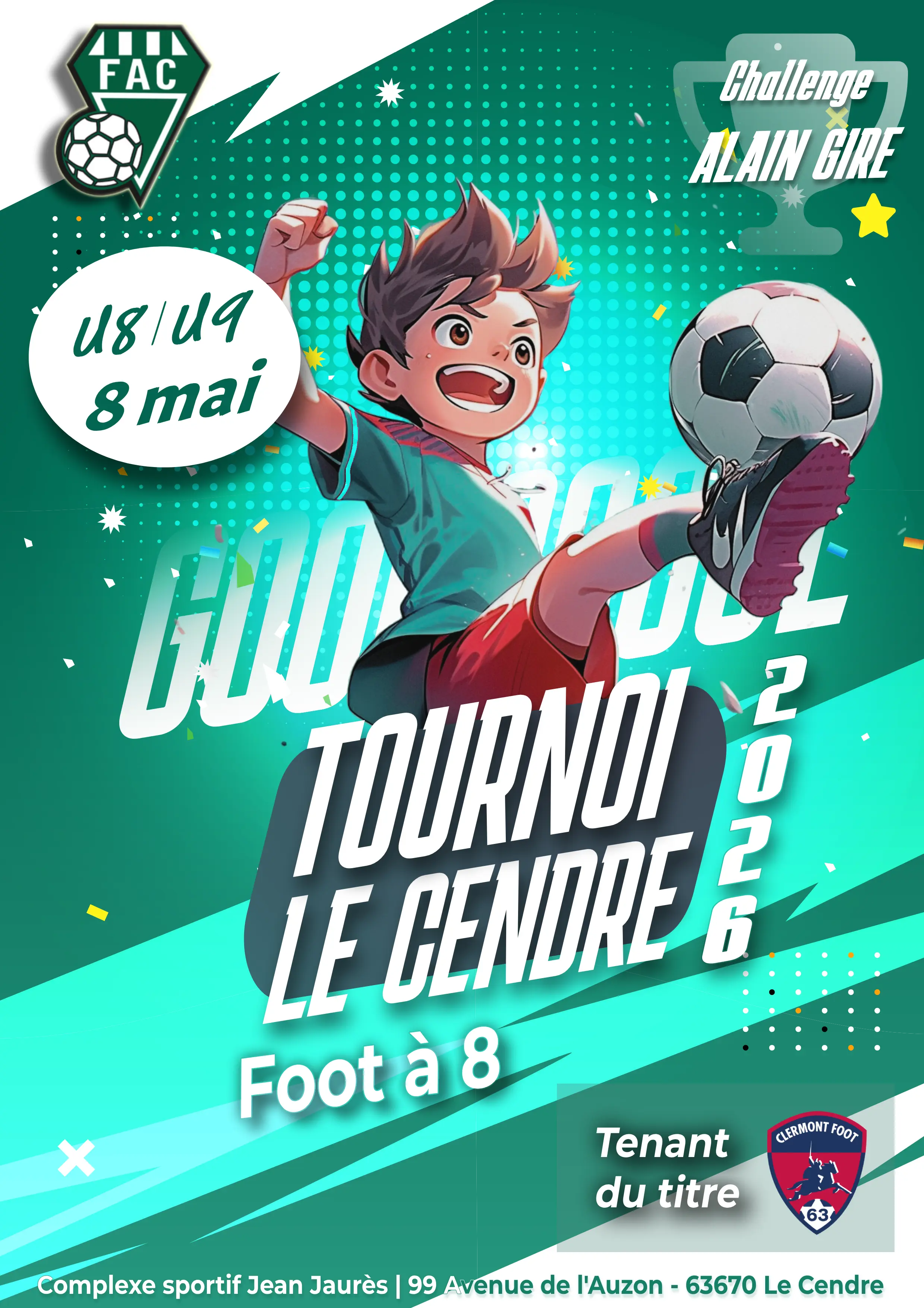 Affiche Tournoi le Cendre 2026